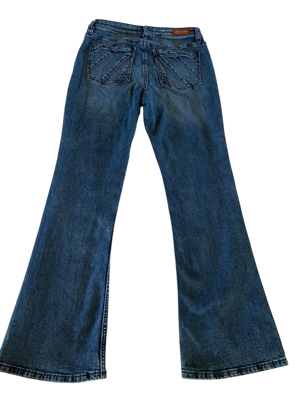 Shyanne 29 Short Bootcut Jeans Dark Wash Western Cowgirl Stretch Denim Ranch - Picture 3 of 7